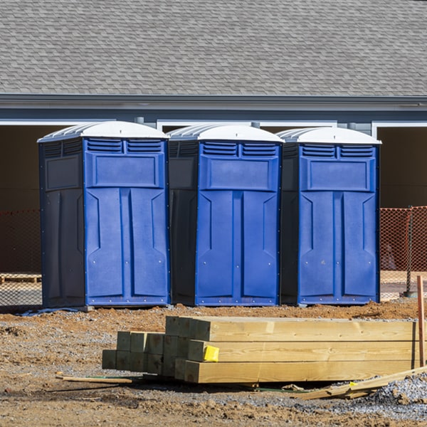 how do you dispose of waste after the portable restrooms have been emptied in Wentworth